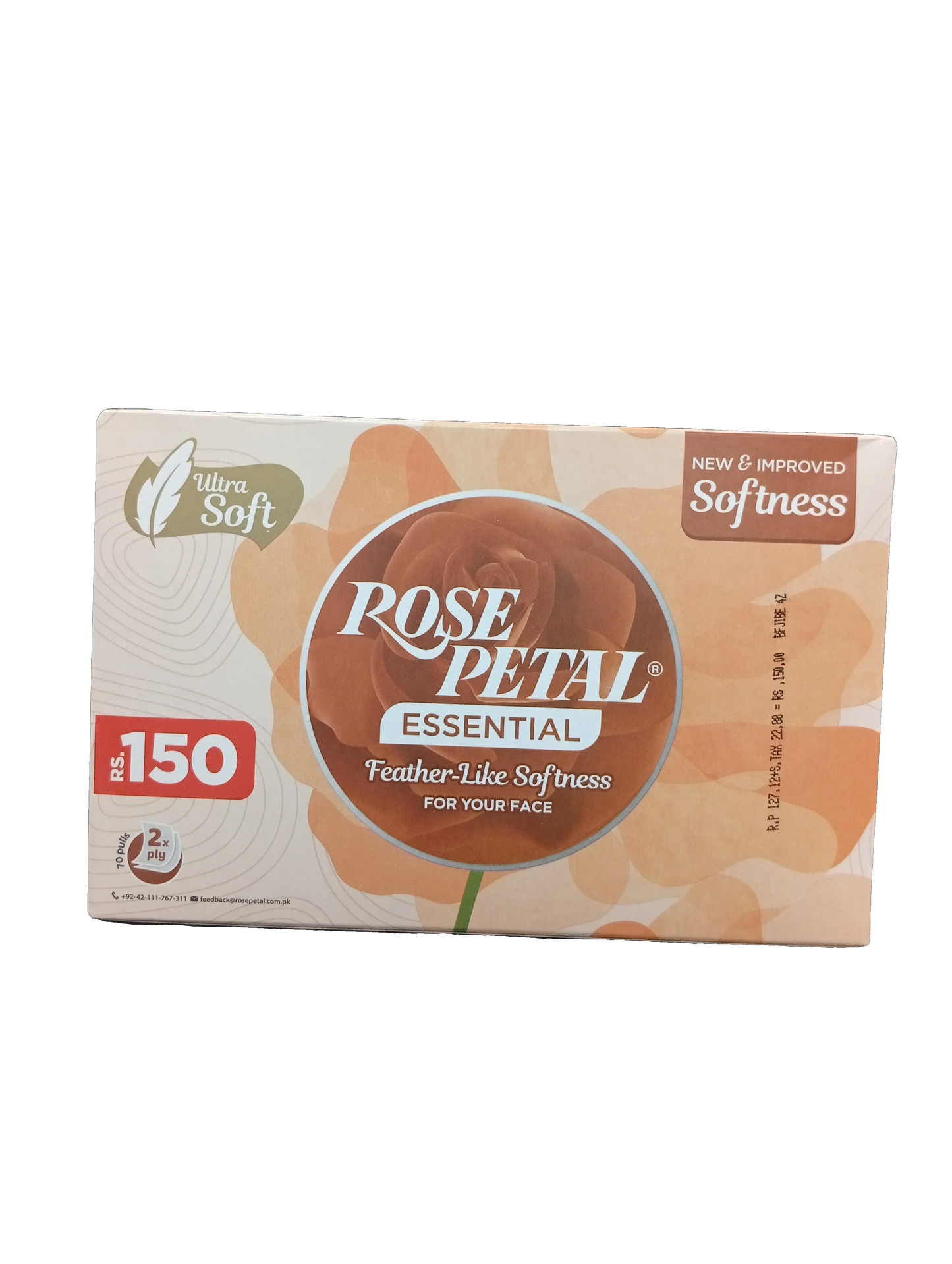Rose Petal Essential Tissue Box(70pulls) - Sana Cash N Carry Pakistan