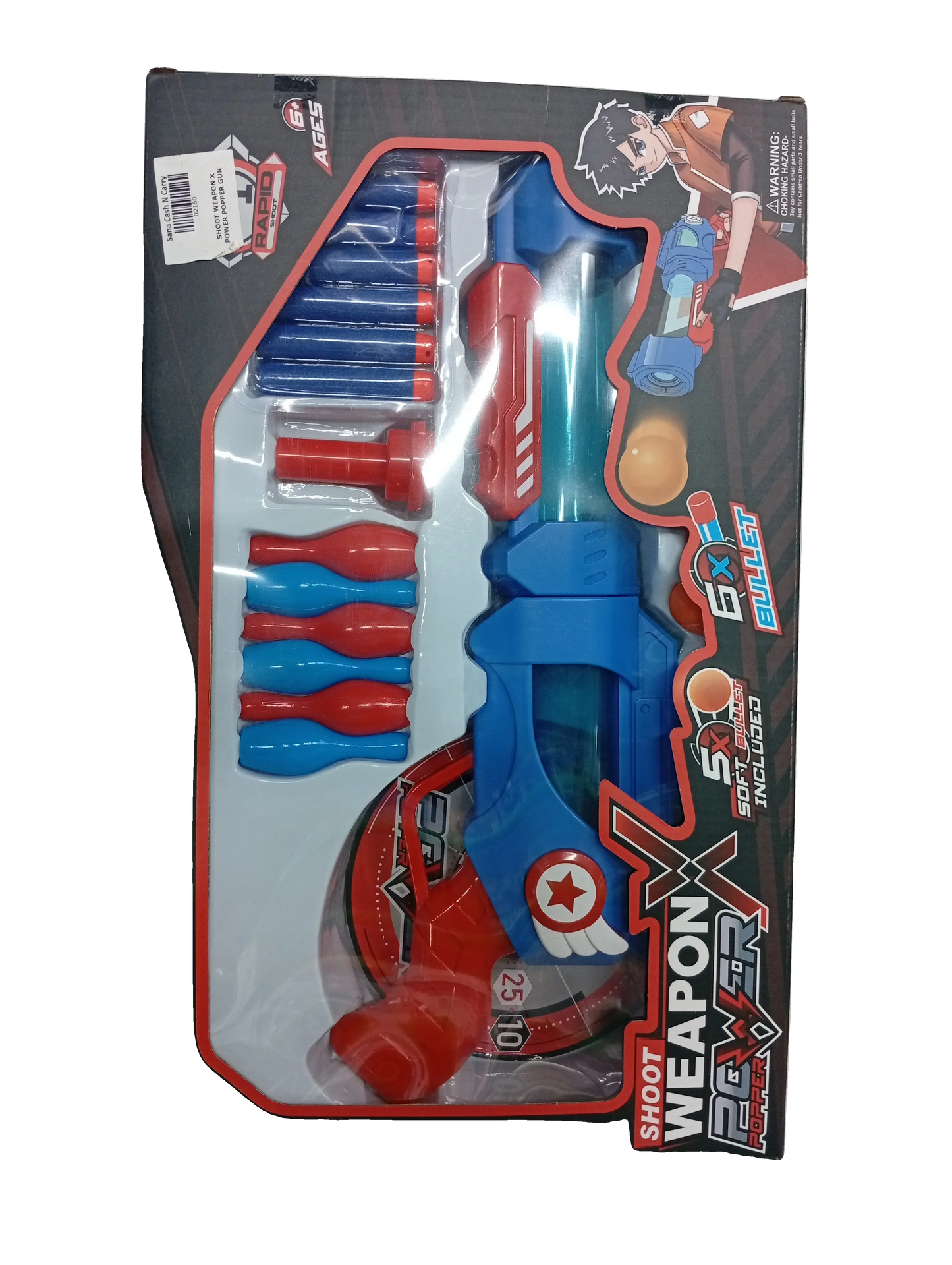 Shoot Weapon X Power Popper Gun Toy - Sana Cash N Carry Pakistan