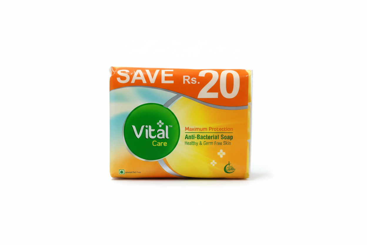 Vital Care Anti-Bacterial Trio Pack Soap(125g) - Sana Cash N Carry Pakistan