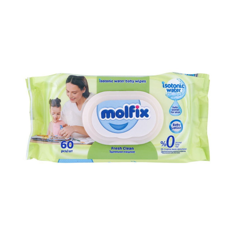 MOLFIX BABY WIPES FRESH CLEAN (60pcs)