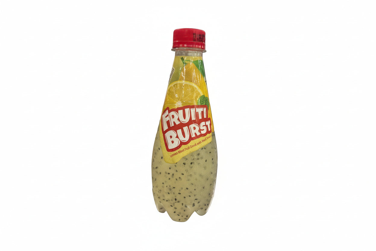 FRUIYI BURST LEMON MINT FRUIT DRINK WITH BASIL SEED(330ml)