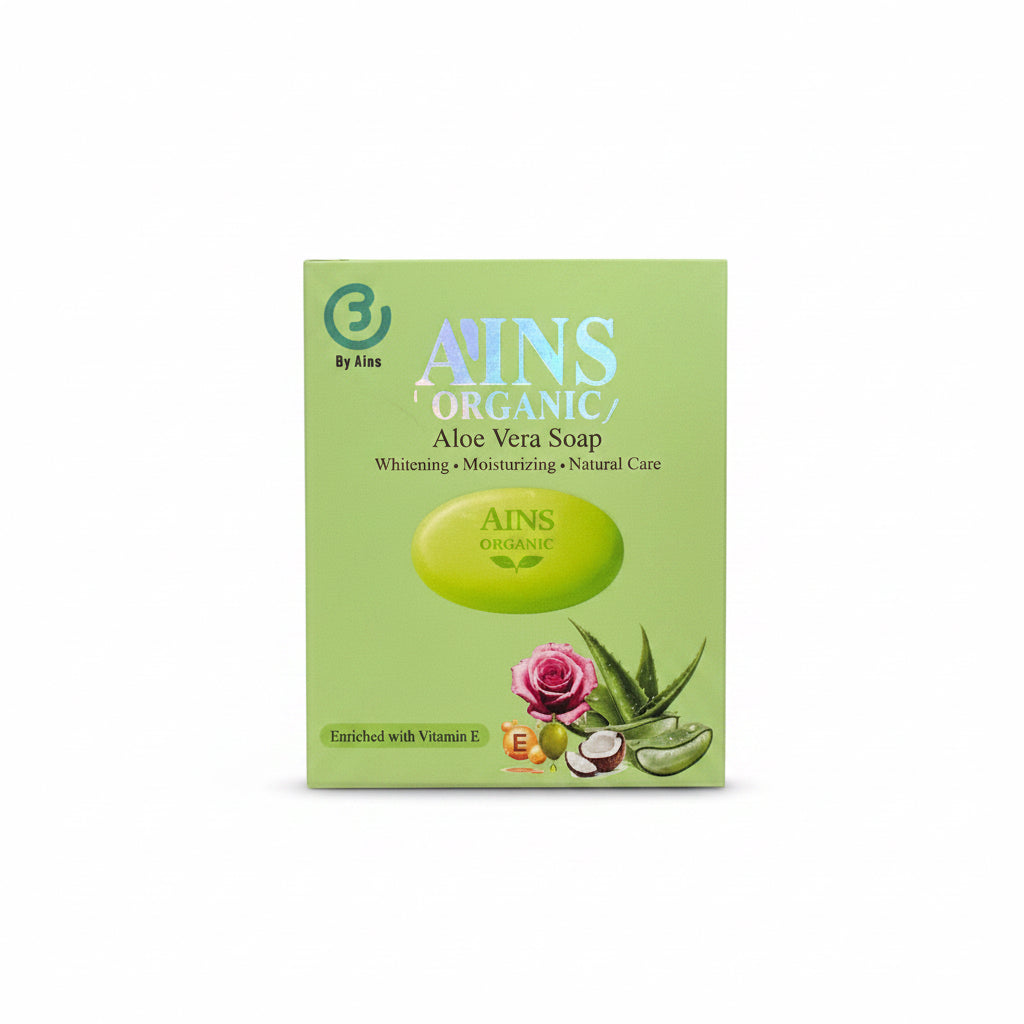 AINS ORGANIC ALOE VERA SOAP(80gm)