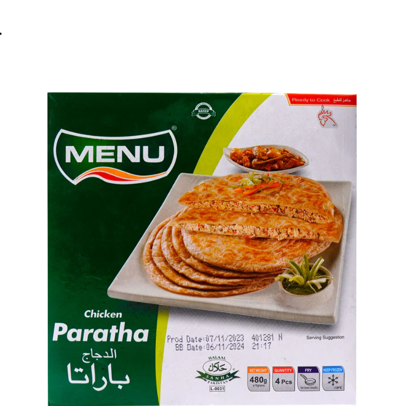 MENU CHICKEN PARATHA(480gm)