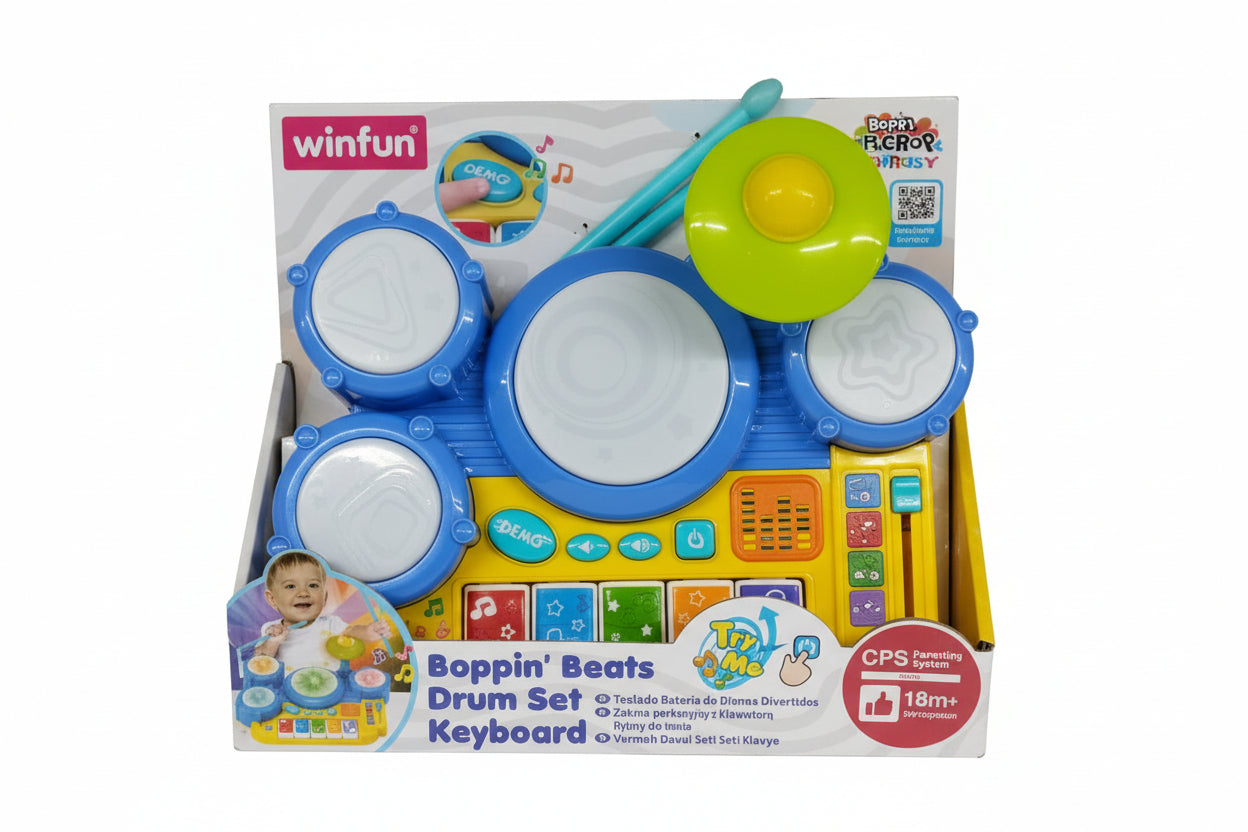 BOPPIN BEATS DRUM SET KEYBOARD