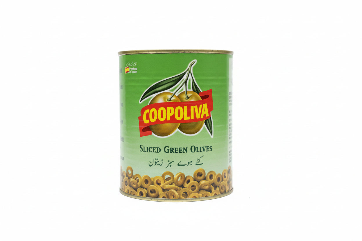 COOPOLIVA SLICED GREEN OLIVES(1560gm)