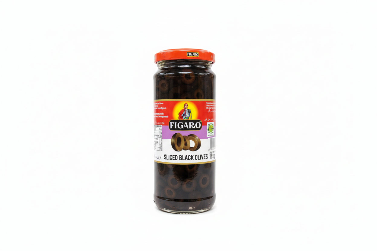 FIGARO SLICED BLACK OLIVES(185gm)