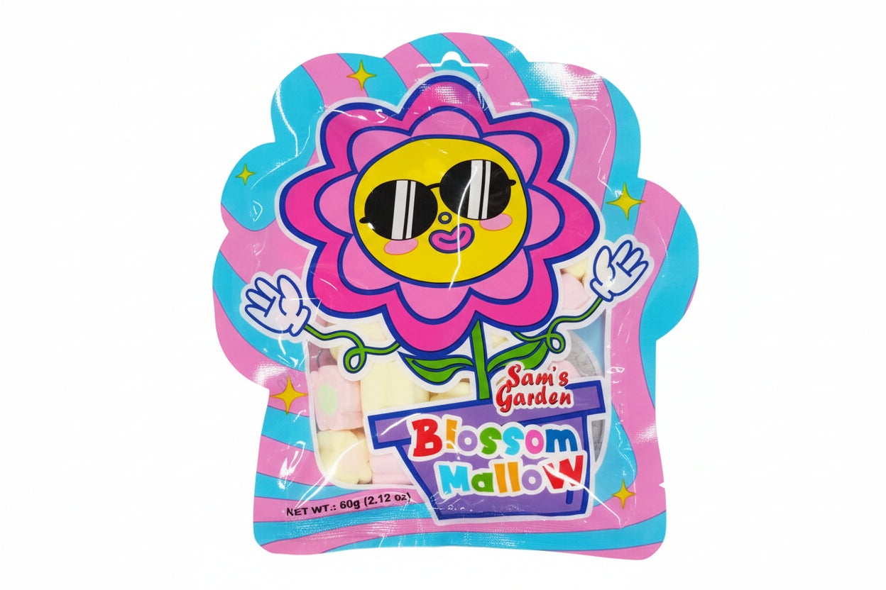 SAM BLOSSOM FLOWER MARSHEMELLOW PACKET (60GM)