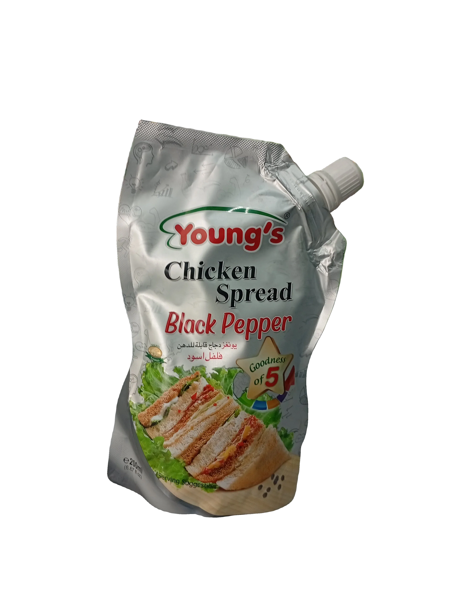 Young's Chicken Spread Black Pepper (200ml) - Sana Cash N Carry Pakistan