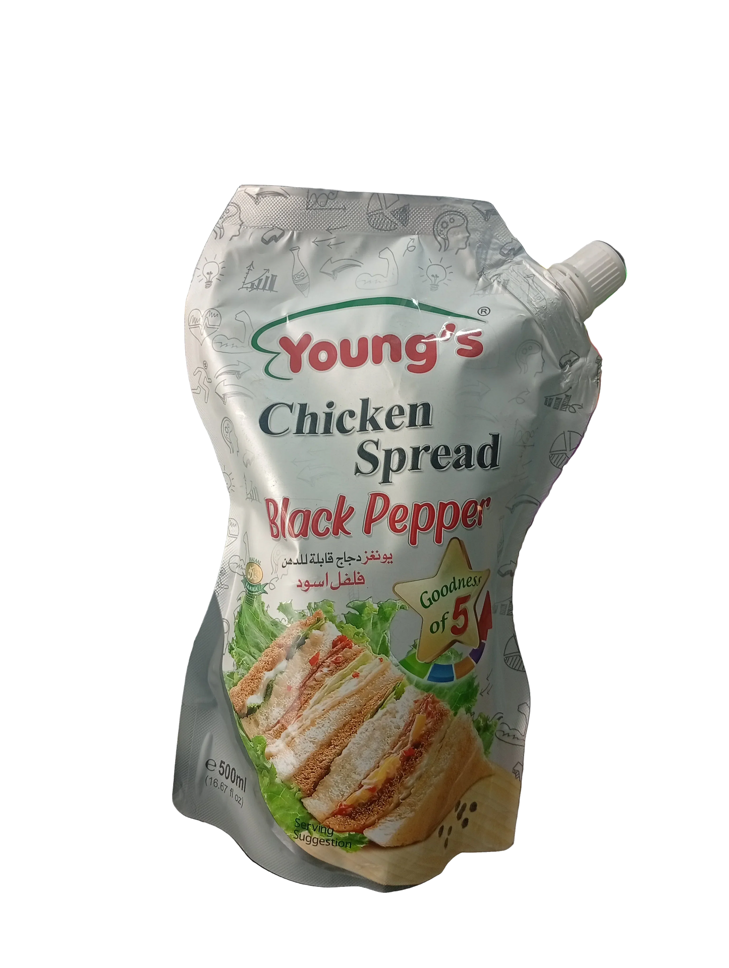 Young's Chicken Spread Black Pepper (500ml) - Sana Cash N Carry Pakistan