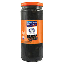 AMERICAN GARDEN OLIVES BLACK SLICED(230gm)