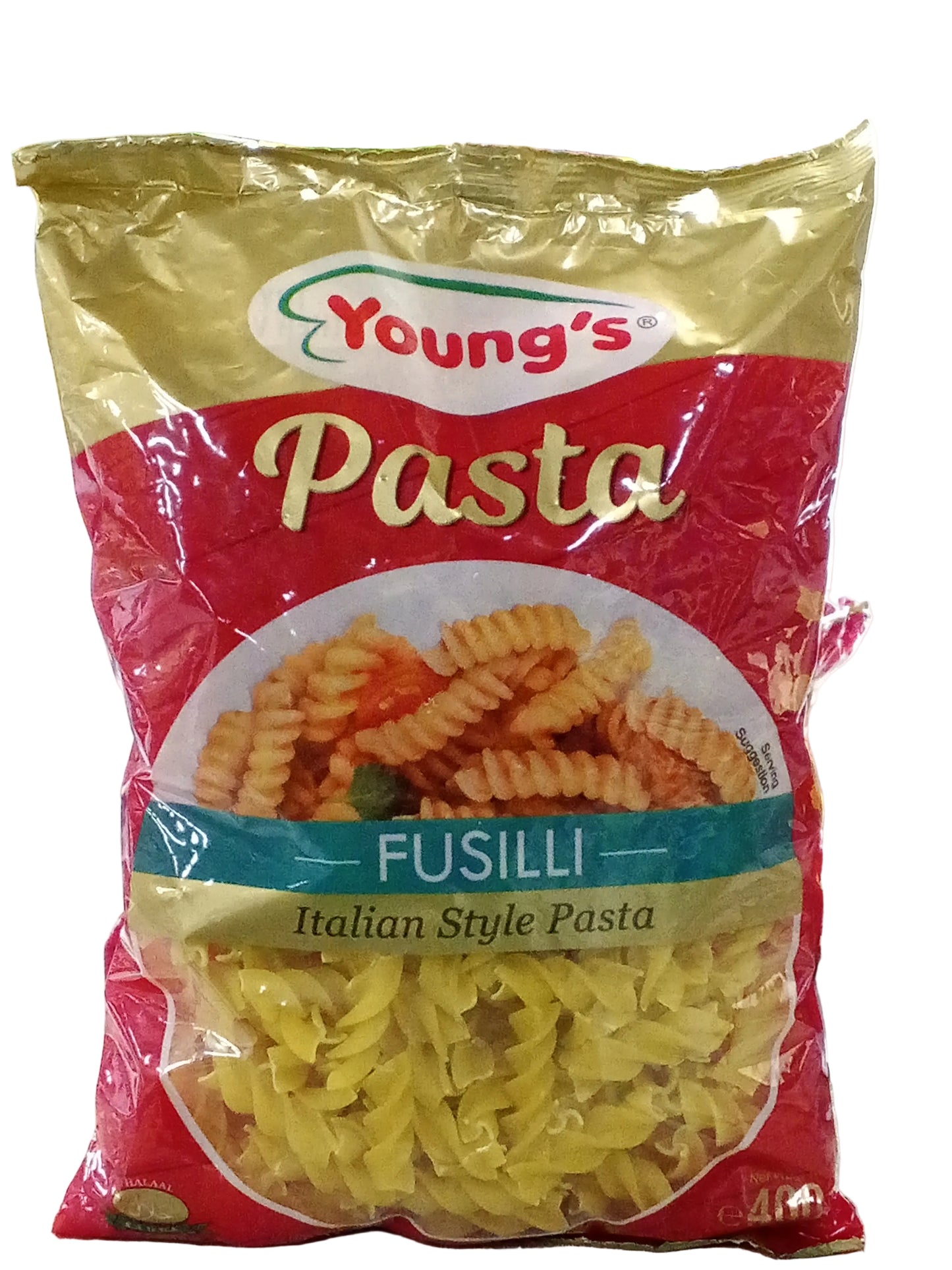 Youngs pasta fusilli 400gm