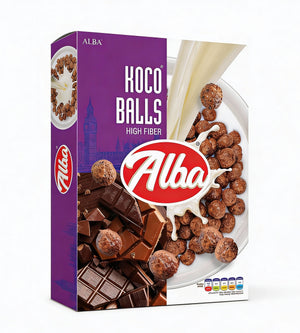 Alba Cereal Koco Balls High Fiber (375gm)