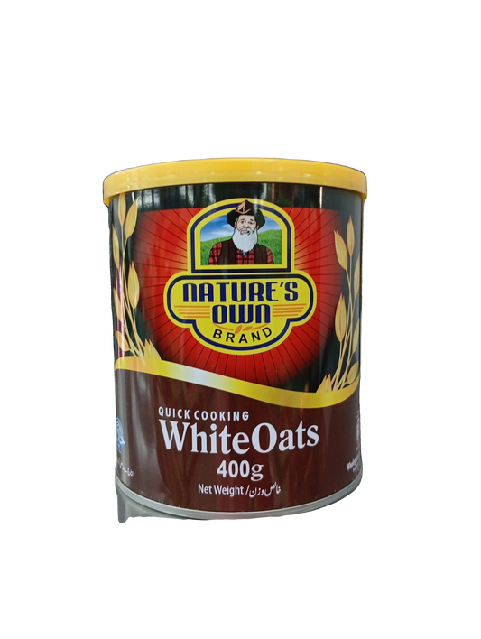 Nature's Own White Oats Tin (400g) - Sana Cash N Carry Pakistan