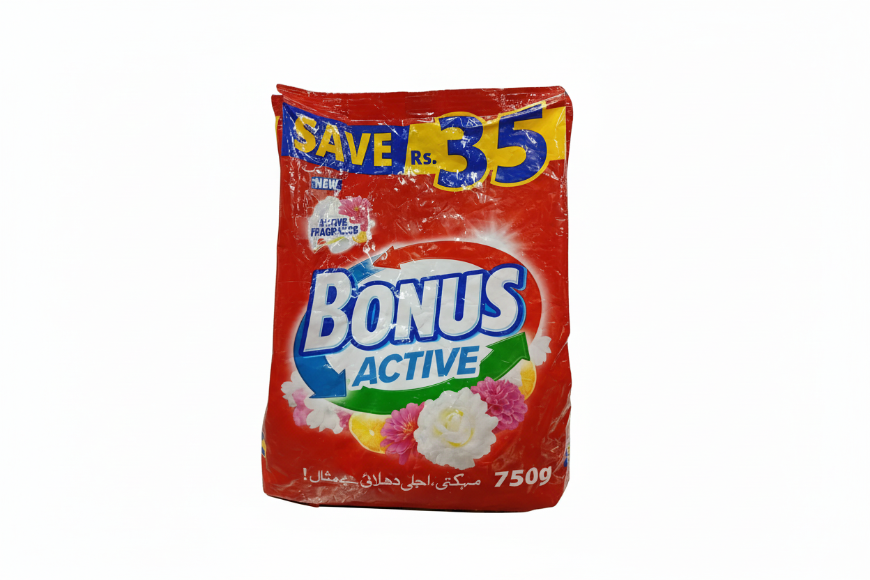 Bonus Active Detergent Powder(750g) - Sana Cash N Carry Pakistan