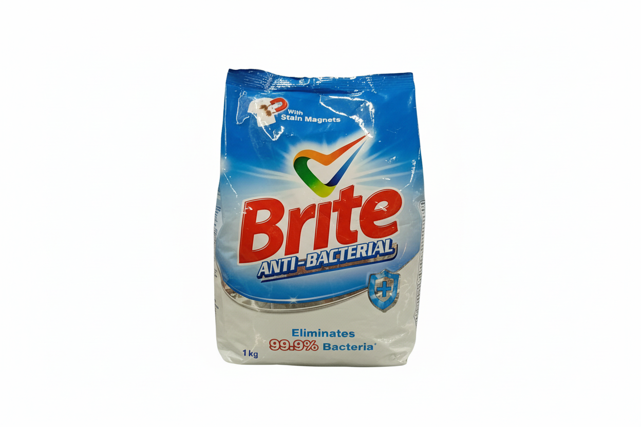 Brite Anti-Banterial detergent Powder(1kg) - Sana Cash N Carry Pakistan