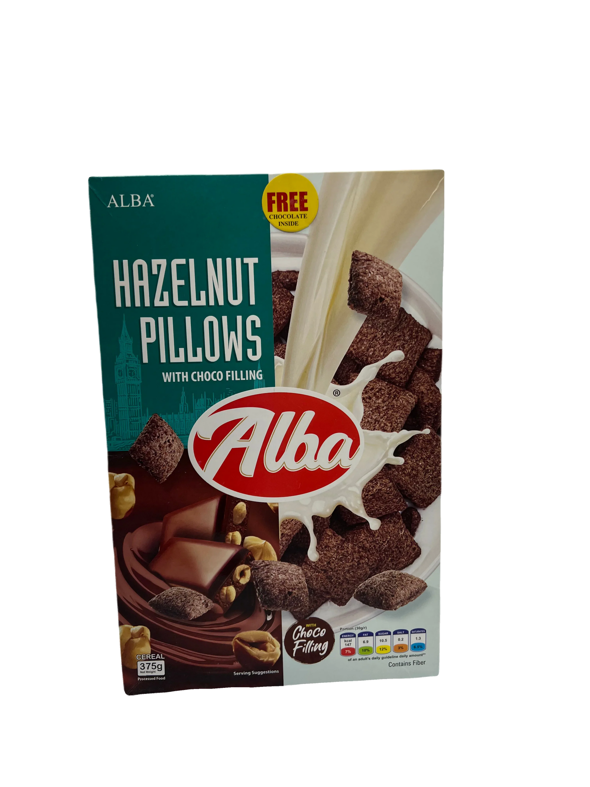 Alba Cereal Hazelnut Pillows With Choco Filling - Sana Cash N Carry Pakistan