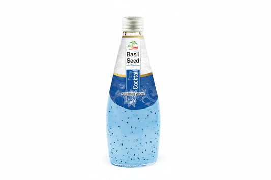 Glass Bottle Basil Seed Drink With Cocktail Flavor High Quality (290ml)