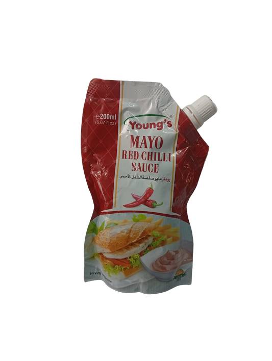 Young's Mayo Red Chilli Sauce (200ml) - Sana Cash N Carry Pakistan