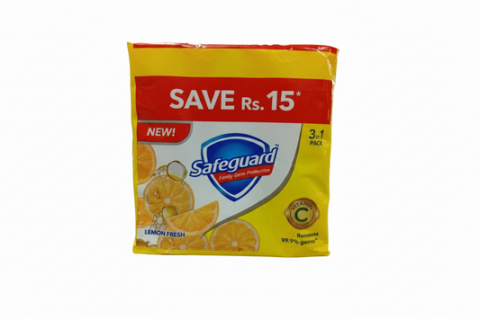 Safeguard Lemon Fresh Trio Pack Soap(168g) - Sana Cash N Carry Pakistan