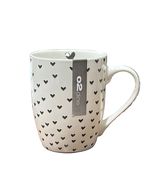 Black Heart Printed Mug - Sana Cash N Carry Pakistan