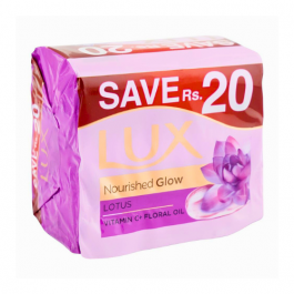 LUX SOAP LOTUS TRIO PACK PURPLE(130gm)