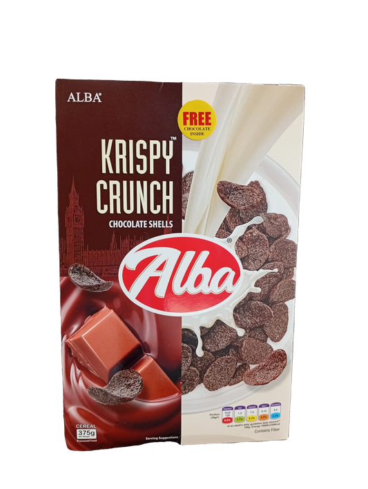 Alba Krispy Crunch Chocolate Shells Cereal(375g) - Sana Cash N Carry Pakistan
