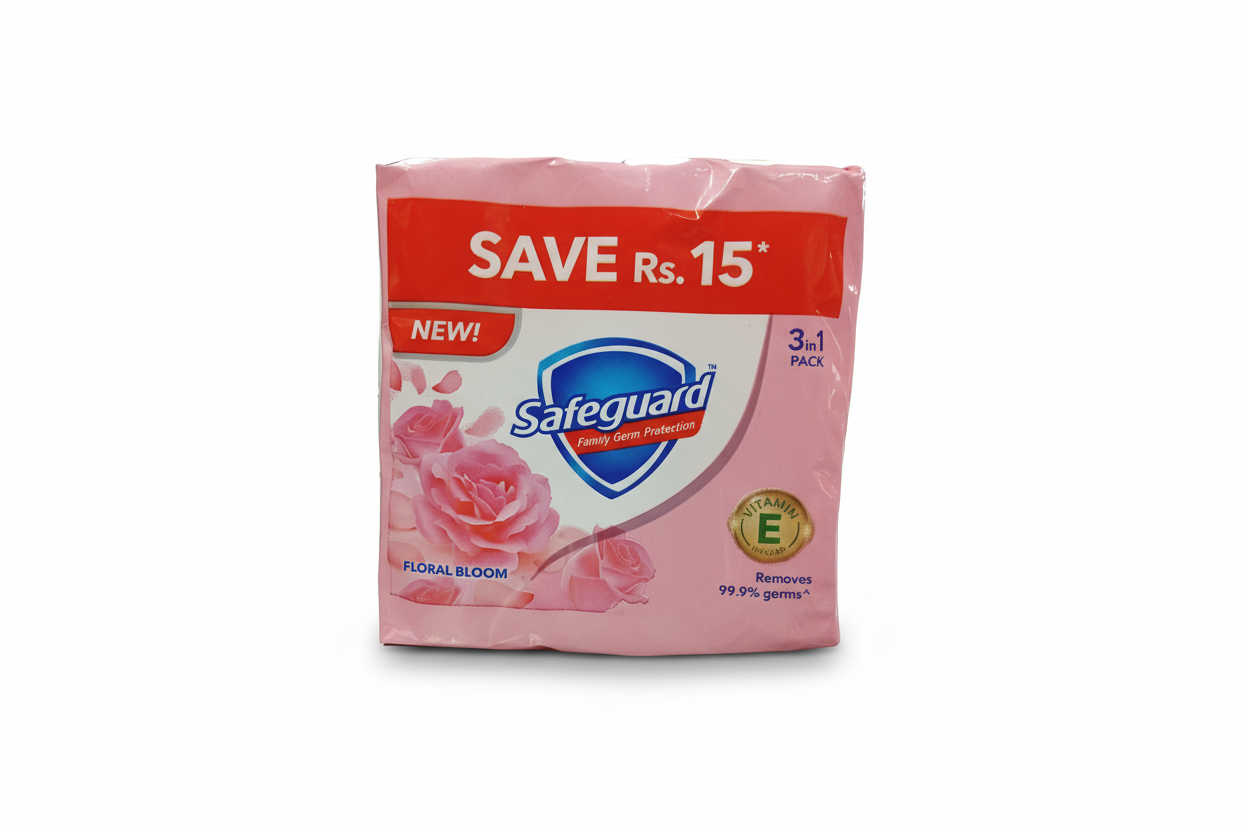 Safeguard Floral Bloom Trio Pack Soap(168g) - Sana Cash N Carry Pakistan
