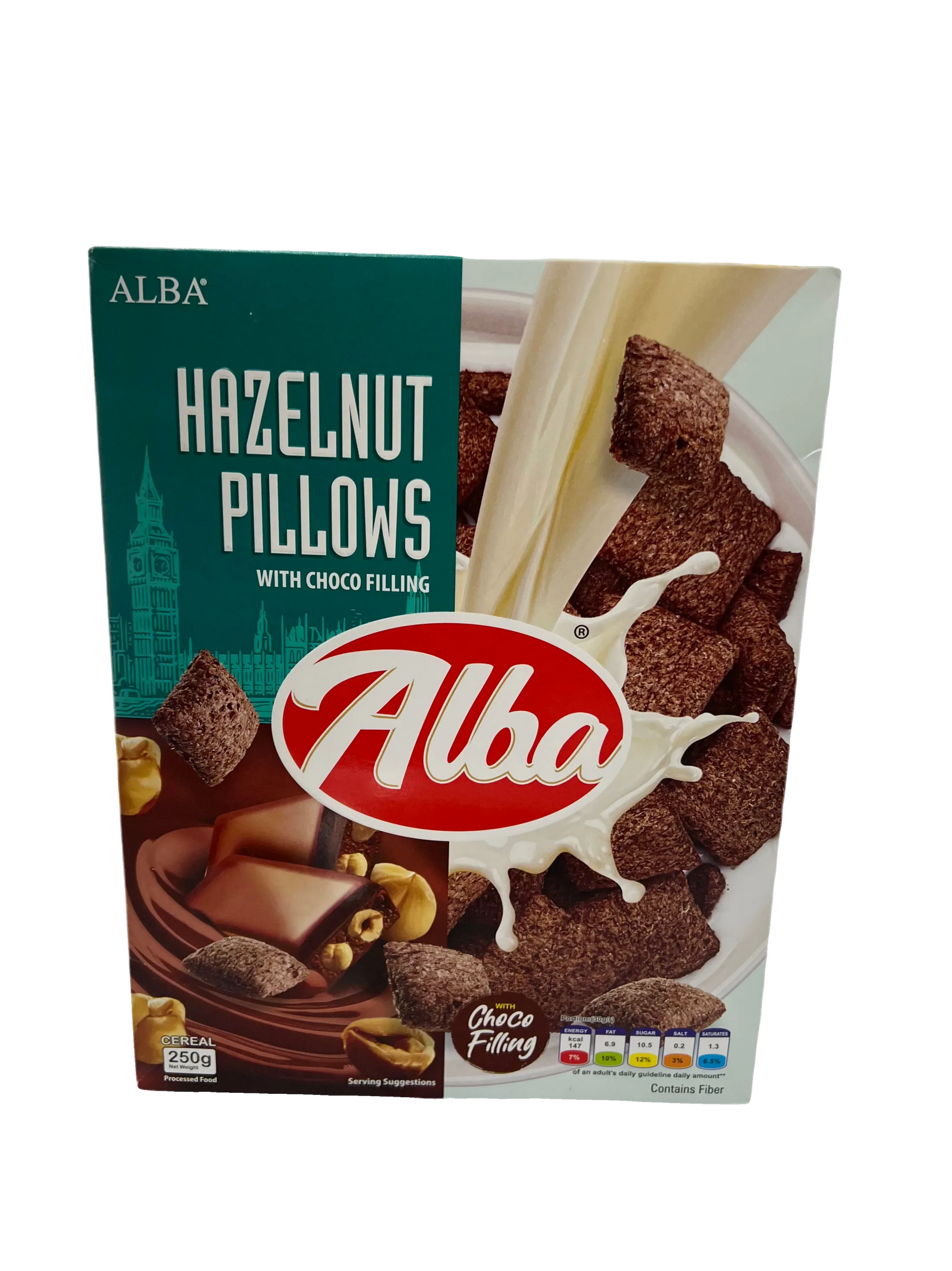 Alba Cereal Hazelnut Pillows With Choco Filling 250G - Sana Cash N Carry Pakistan