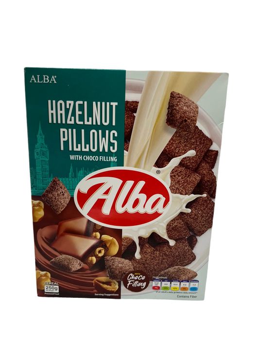 Alba Cereal Hazelnut Pillows With Choco Filling 250G - Sana Cash N Carry Pakistan