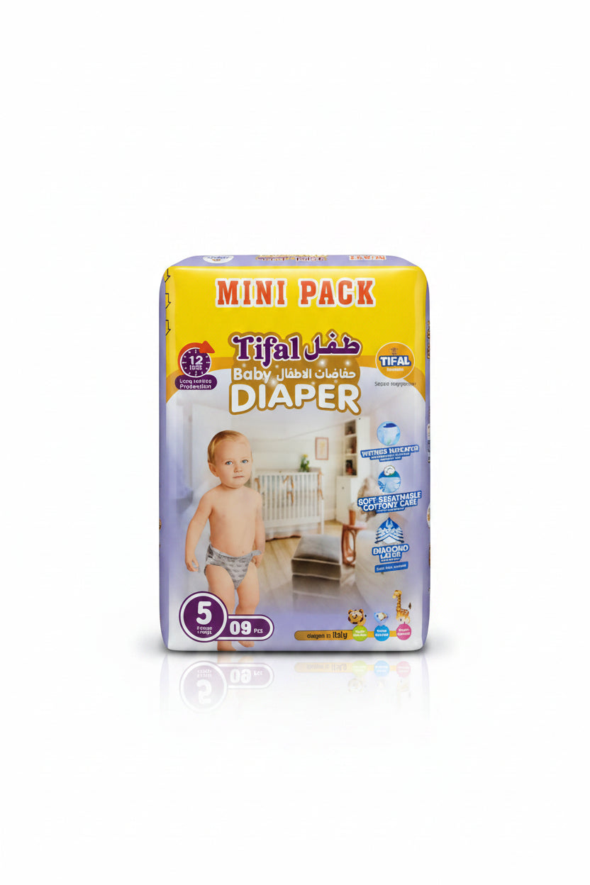 TIFAL DIAPER MINI PACK (5XL/9pcs)