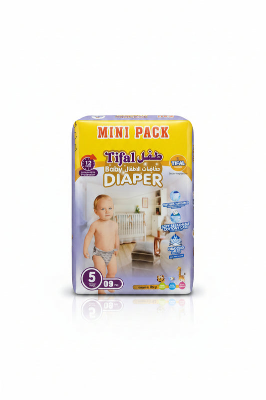 TIFAL DIAPER MINI PACK (5XL/9pcs)
