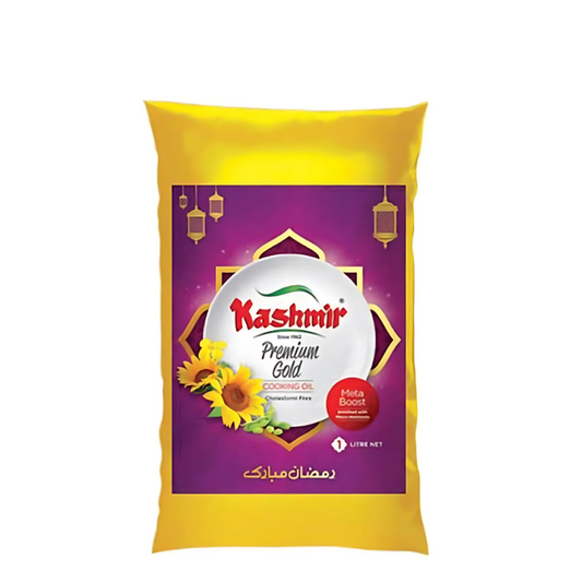 KASHMIR PREMIUM GOLD COOKING OIL(1ltr)