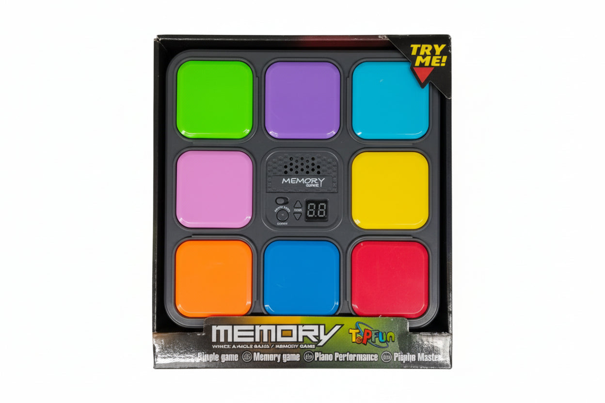 MEMORY GAME PLAYING 4 IN 1 B/O (G99-12)
