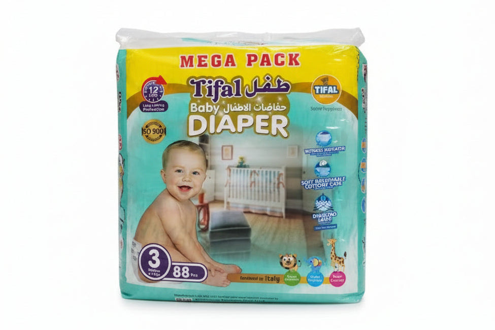 TIFAL DIAPERS MEGA PACK(M 88pcs)