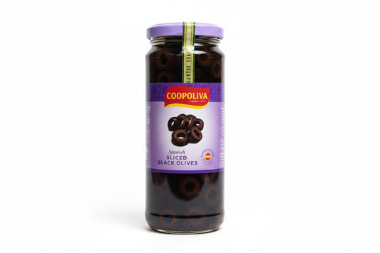 COOPOLIVA  SLICED BLACK OLVES(165gm)