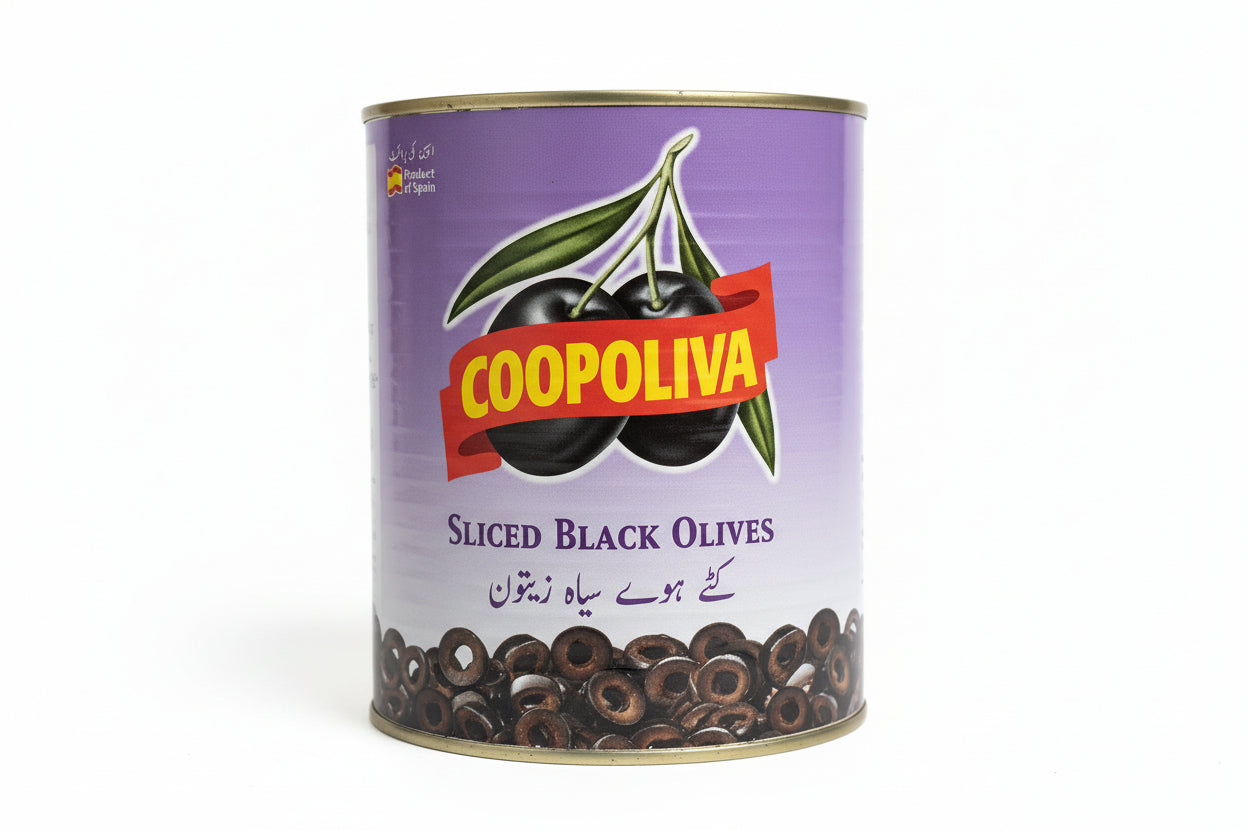 COOPOLIVA SLICED BLACK OLIVES(1560gm)
