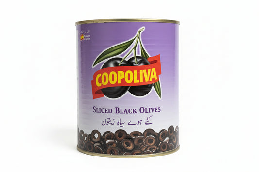 COOPOLIVA SLICED BLACK OLIVES(1560gm)