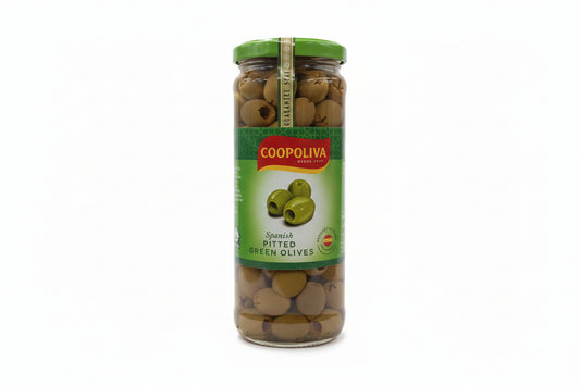 COOPOLIVA SPANISH PITTED GREEN OLIVES(227gm)