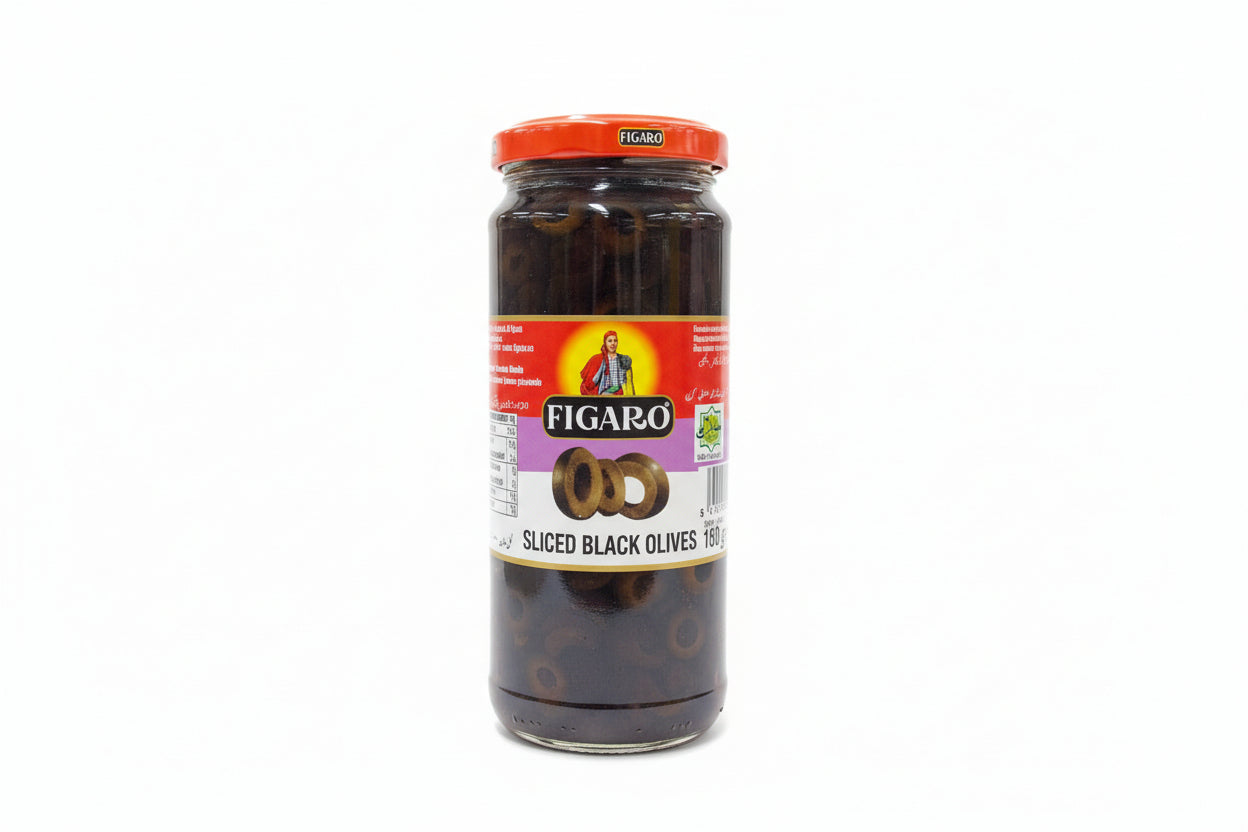 FIGARO SLICED BLACK OLIVES(180gm)