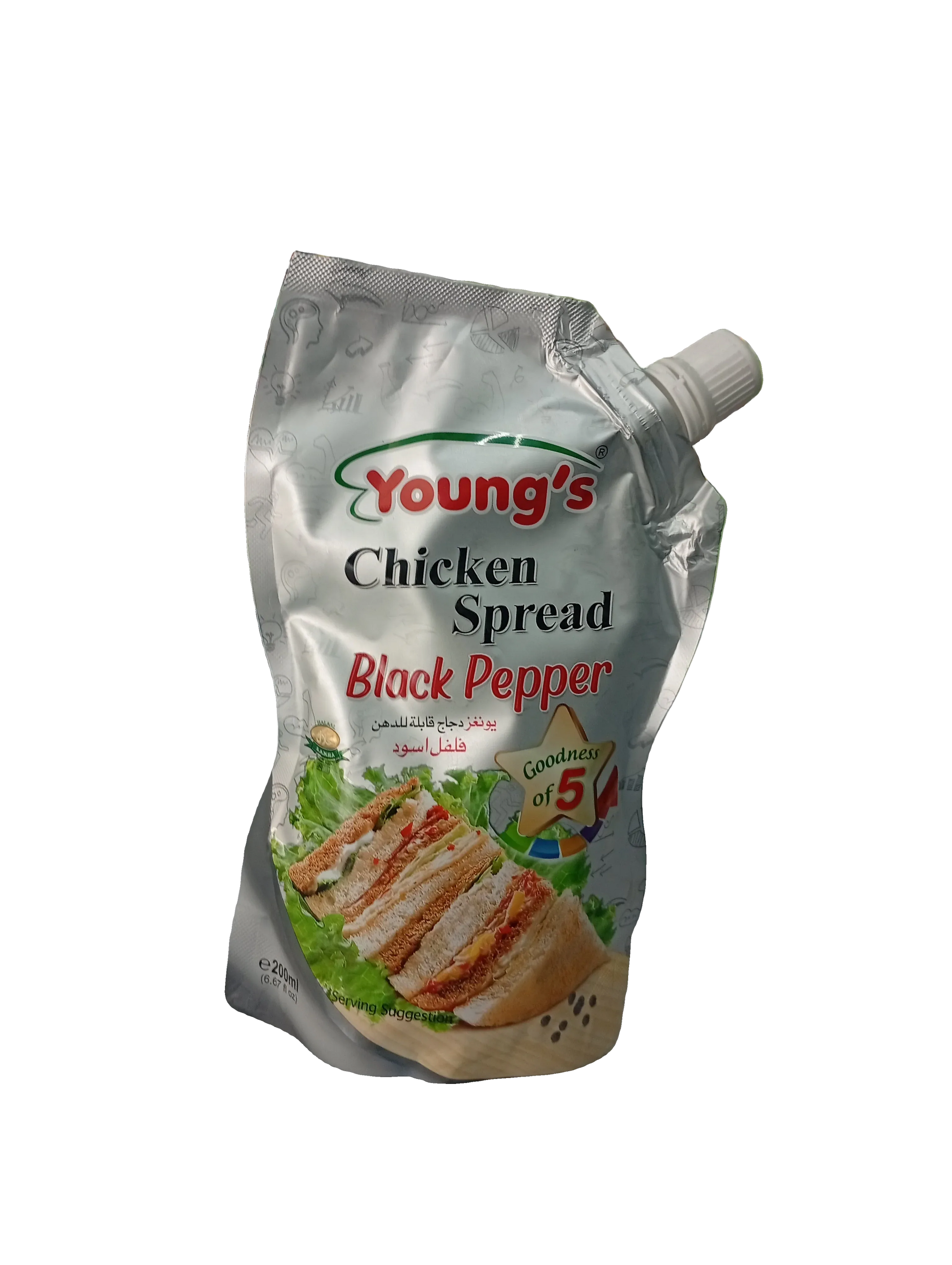 Young's Chicken Spread Black Pepper (200ml) - Sana Cash N Carry Pakistan