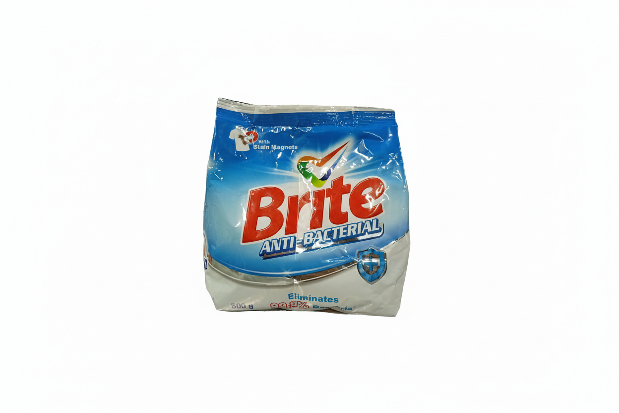 Brite Anti-Banterial Detergent Powder(500g) - Sana Cash N Carry Pakistan