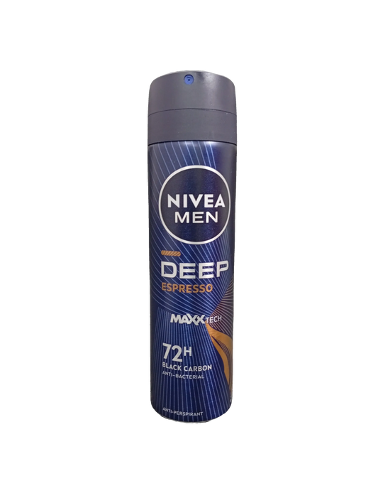 Nivea Men Deep Espresso Maxx Tech Spray72H(150ml) - Sana Cash N Carry Pakistan