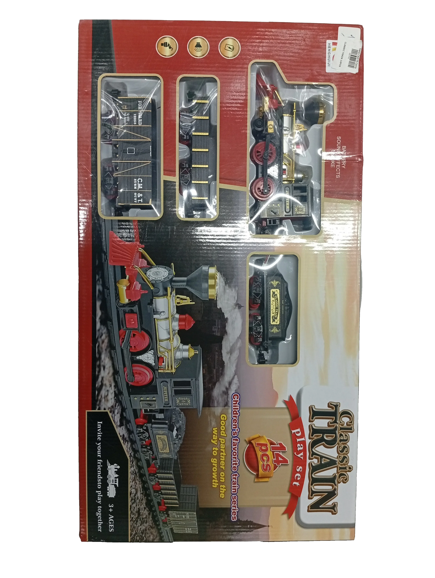 Classic Train Toy (14 pcs) - Sana Cash N Carry Pakistan