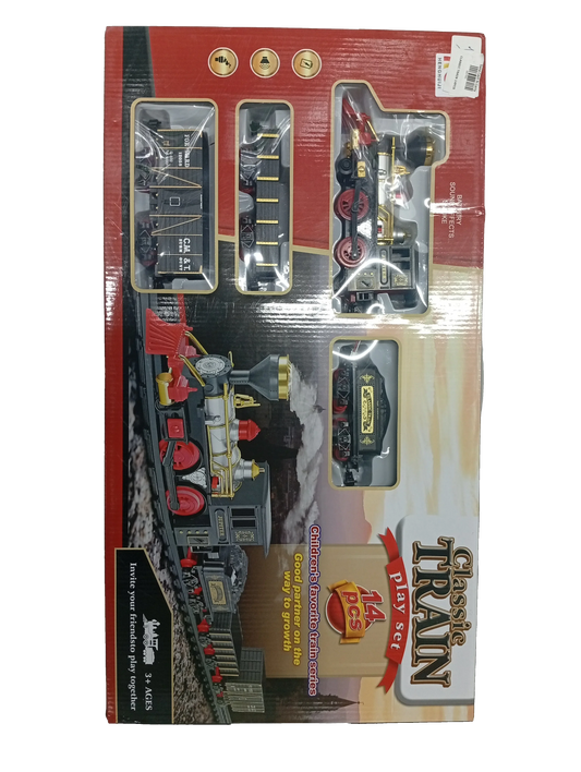 Classic Train Toy (14 pcs) - Sana Cash N Carry Pakistan