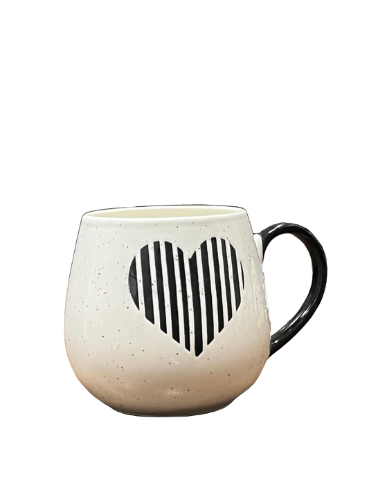 Stripe Heart Mug - Sana Cash N Carry Pakistan
