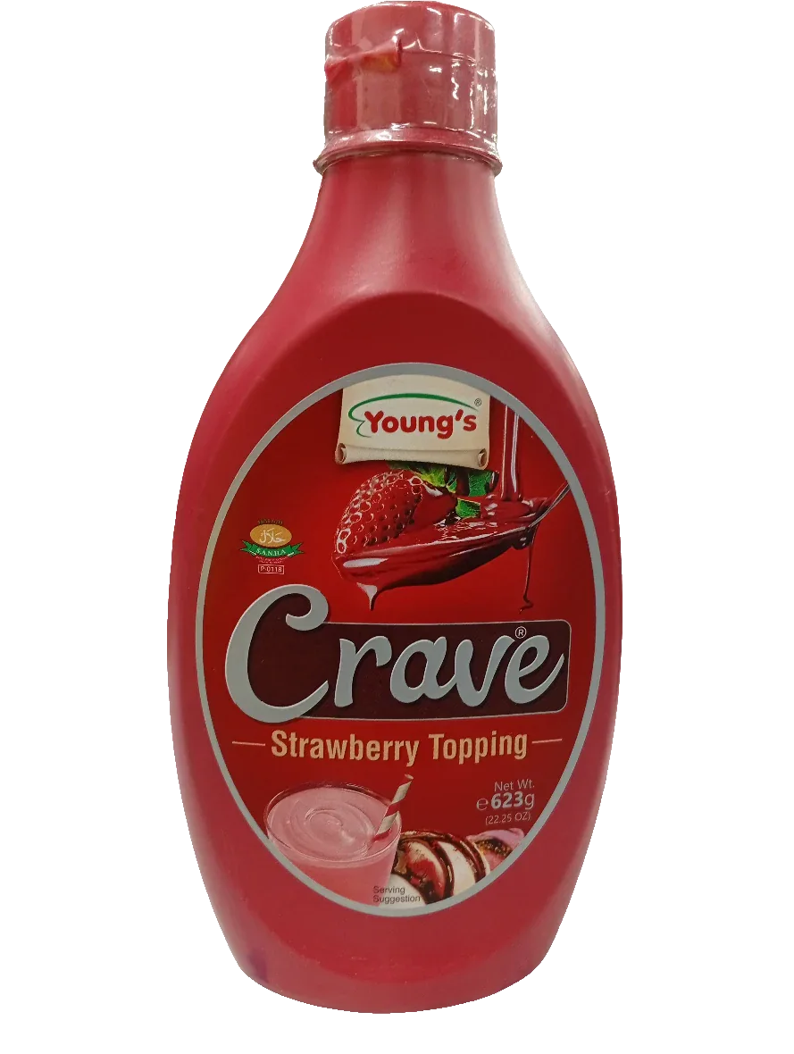 Youngs Crave Strawberry Topping 623g - Sana Cash N Carry Pakistan