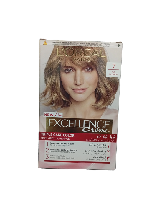 L'Oréal Excellence Triple Care Blonde Color(7) - Sana Cash N Carry Pakistan