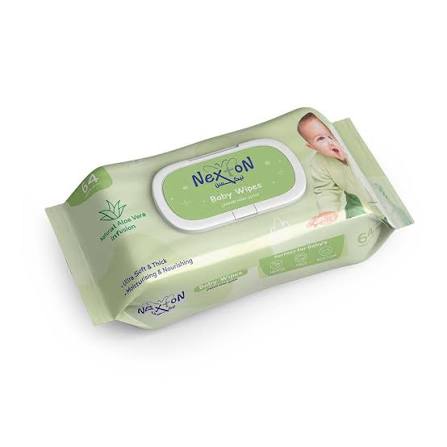 NEXTON BABY WIPES ALOEVERA 64PCS
