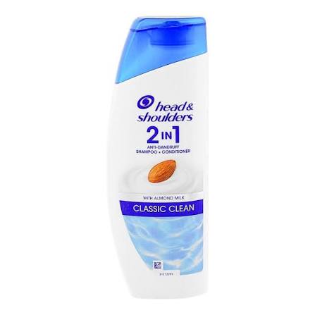Head & shoulders (CLASSIC CLEAN ) 2IN1 ANTI DANDRUFF SHAMPOO+CONDITIONER  180ml