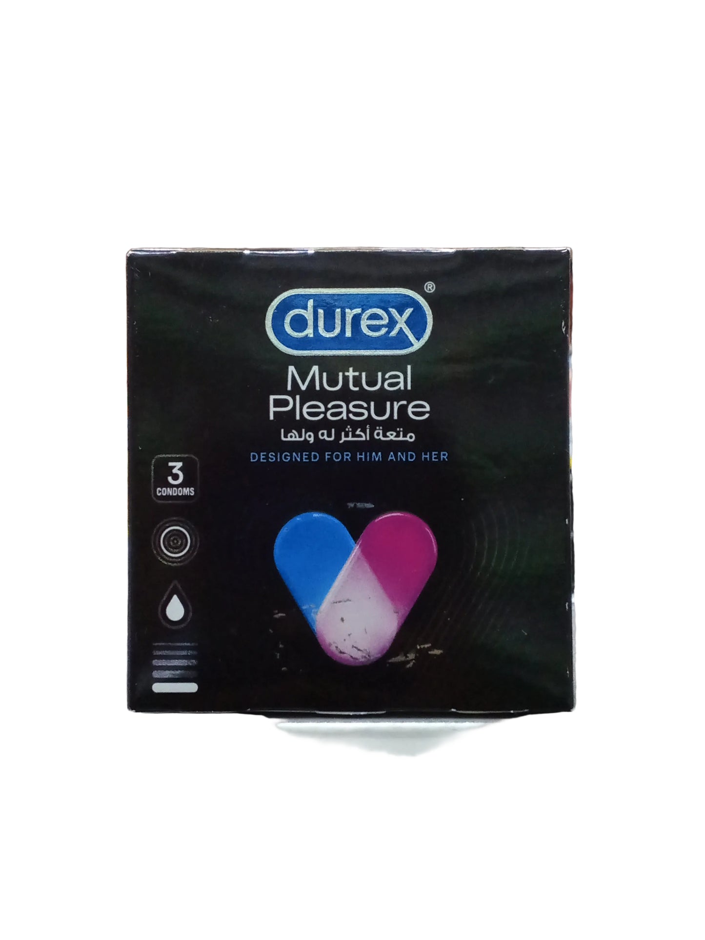 Durex mutual pleasure 3 condoms designed for him and her